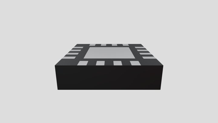 QFN 16pins 3D Model