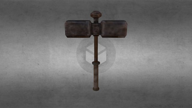 LP Medieval Hammer Asset 3D Model