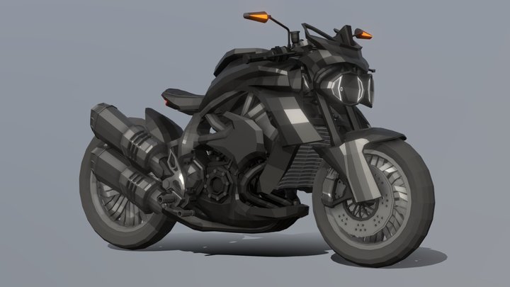Sports Motorcycle - Luluth Isark Naked it2 3D Model