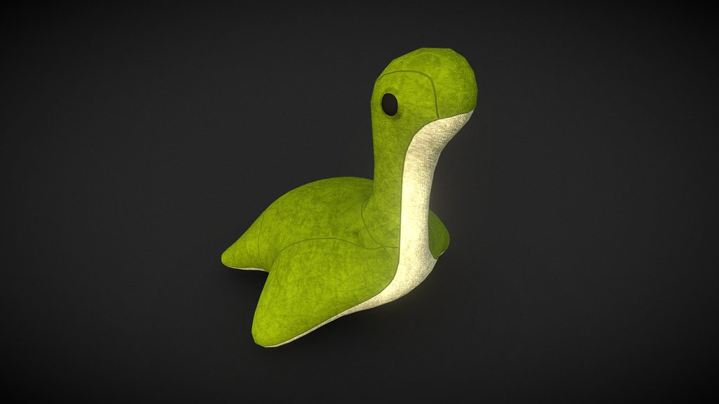 Stuffed dino toy