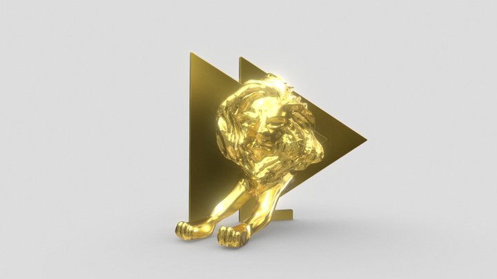 Cannes Lion Trophy Play 3D Model