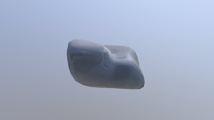 Rock - First hand painted model 3D Model