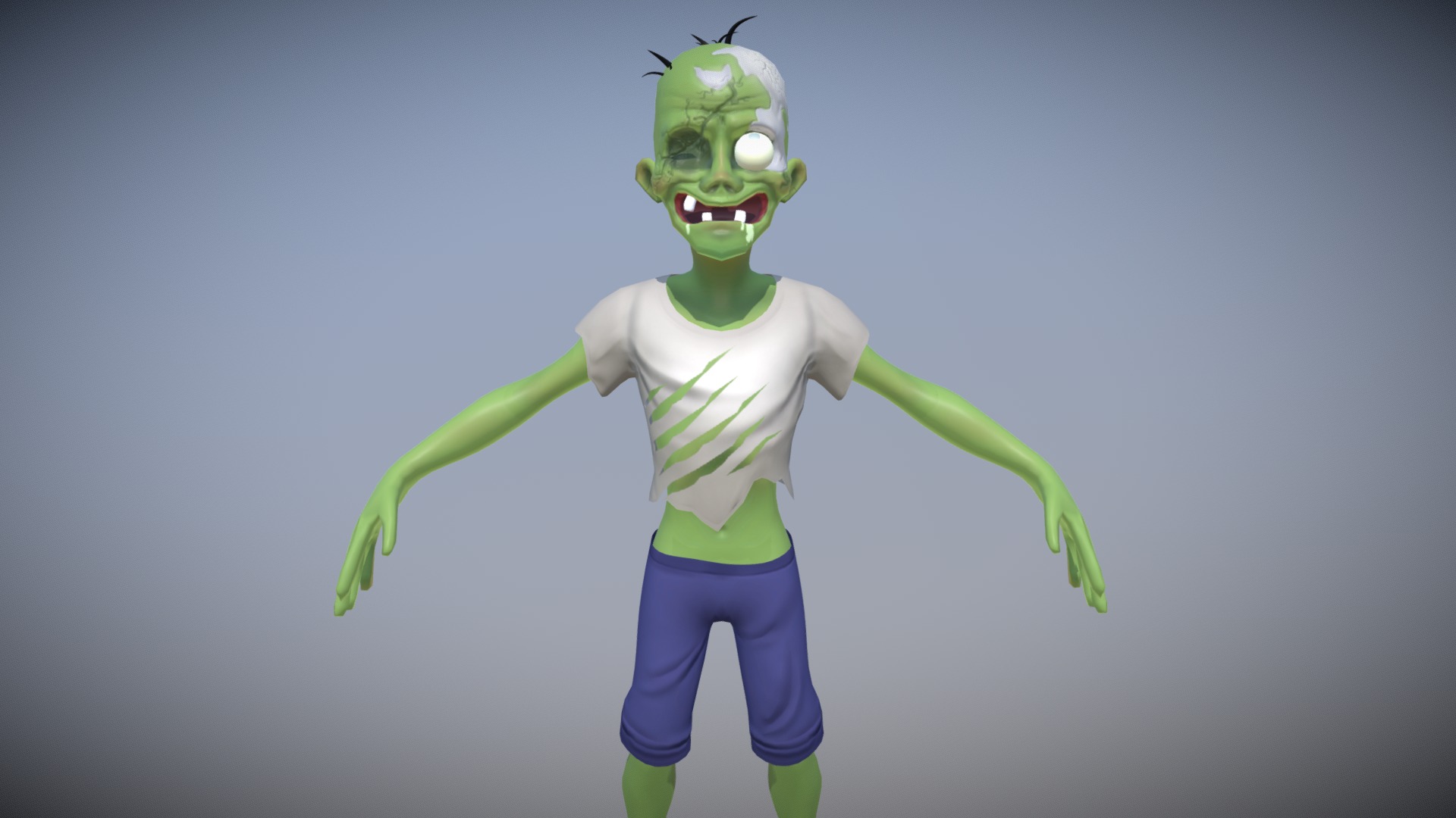 Stylized Low Poly Zombie 3d Model By Chase Morello Chaosanimations [d69eeb2] Sketchfab