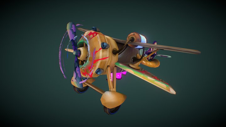 Hexcore Jinx&Ekko Airplane 3D Model