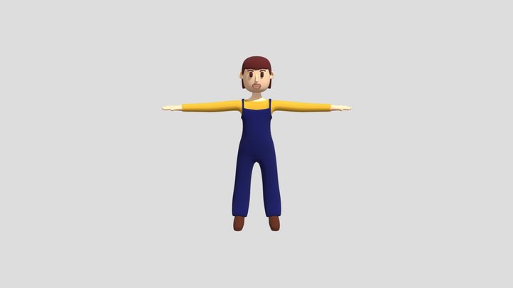 Karakter anak perempuan | Girl's character 3D Model
