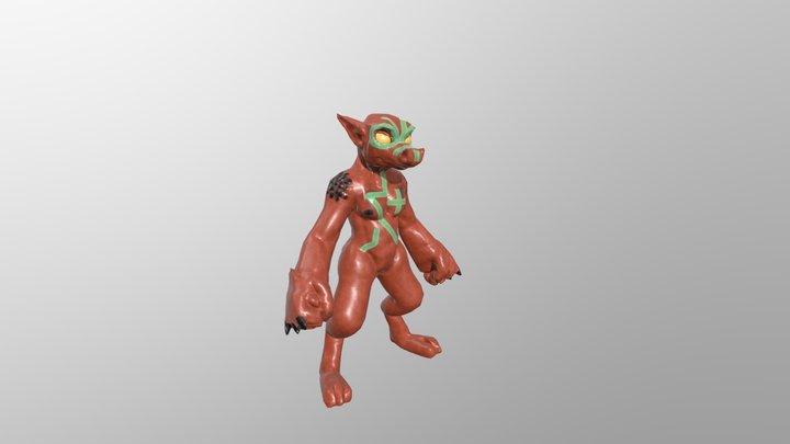 Wierd Kobold creature 3D Model