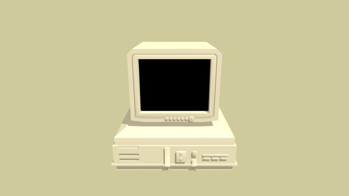 Post-Shift Terminal Monitor 3D Model