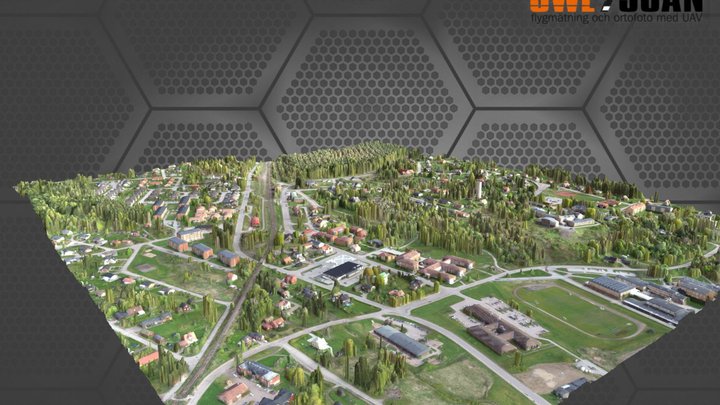 Molkom - City Survey Swescan 3D Model