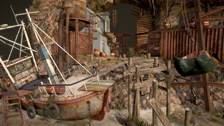DAE Diorama - Rustborn 3D Model
