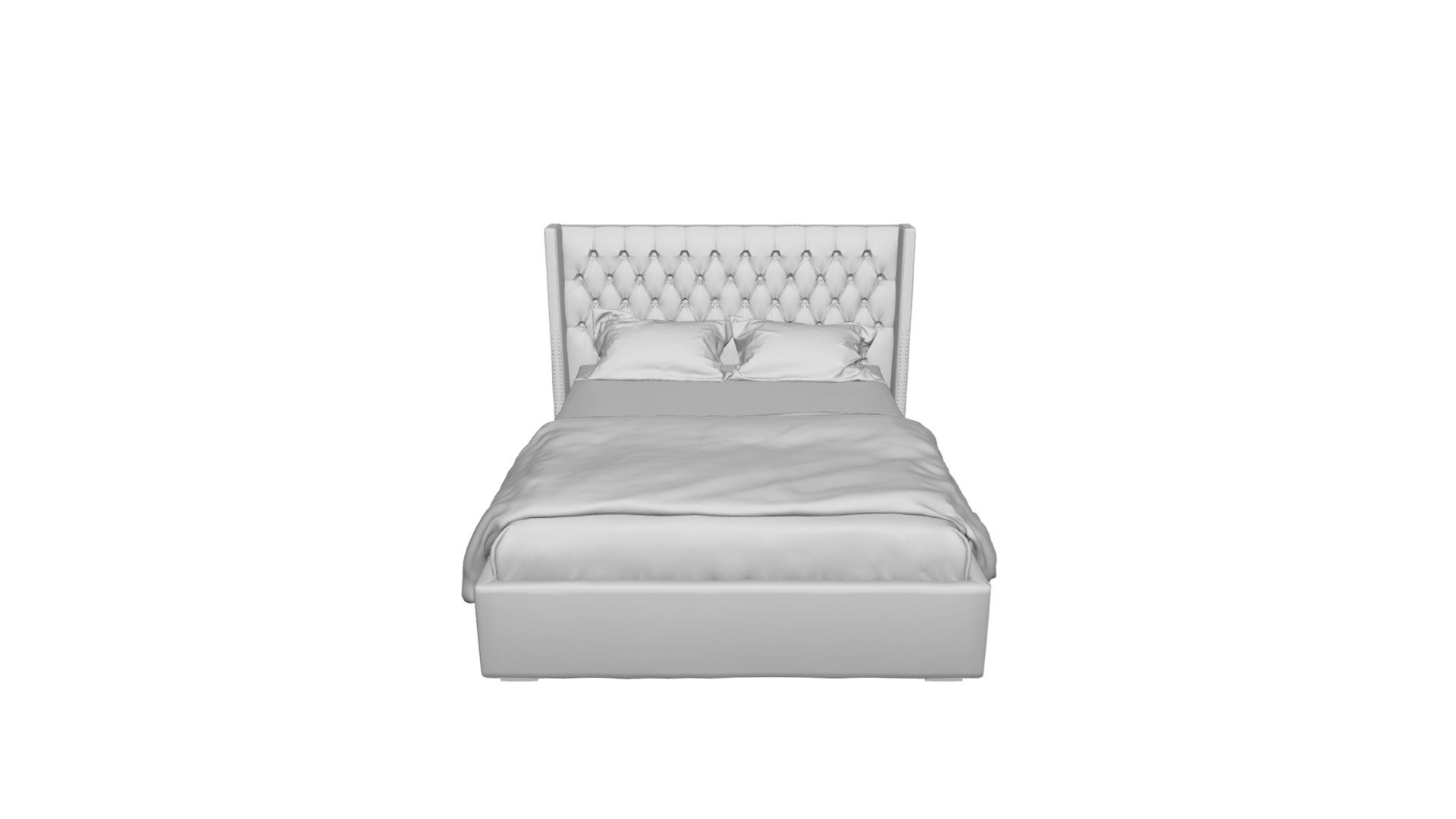 Bed with decorative studs Wing. DG-HOME