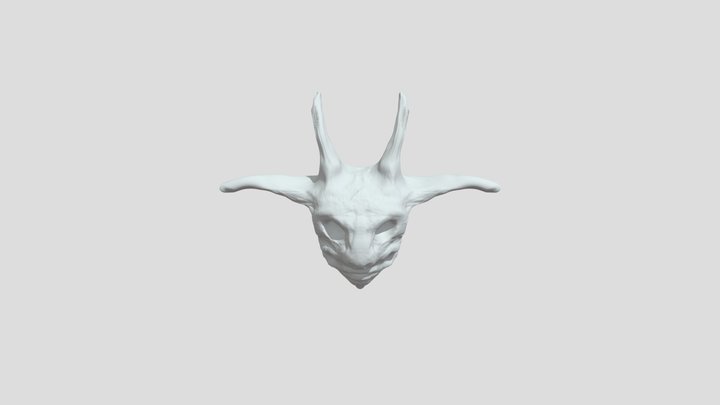 Demon with Horns 3D Model