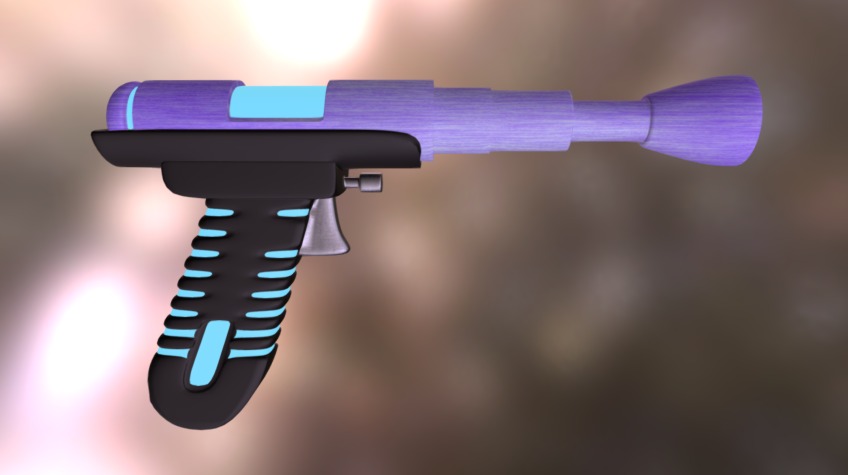 Blaster pistol - 3D model by xdreamaer [d6a5bb2] - Sketchfab