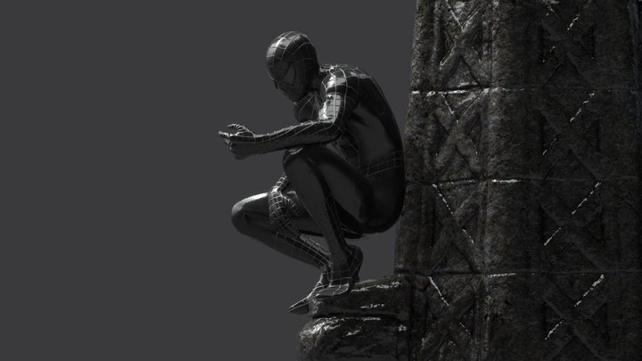 Spiderman Black Suit 3D Model