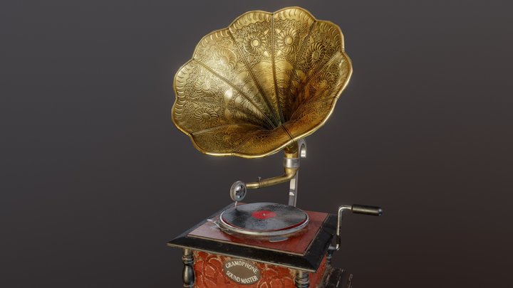 Grammophon - Game Asset 3D Model