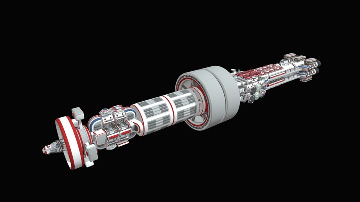 Interplanetary Ship 3D Model