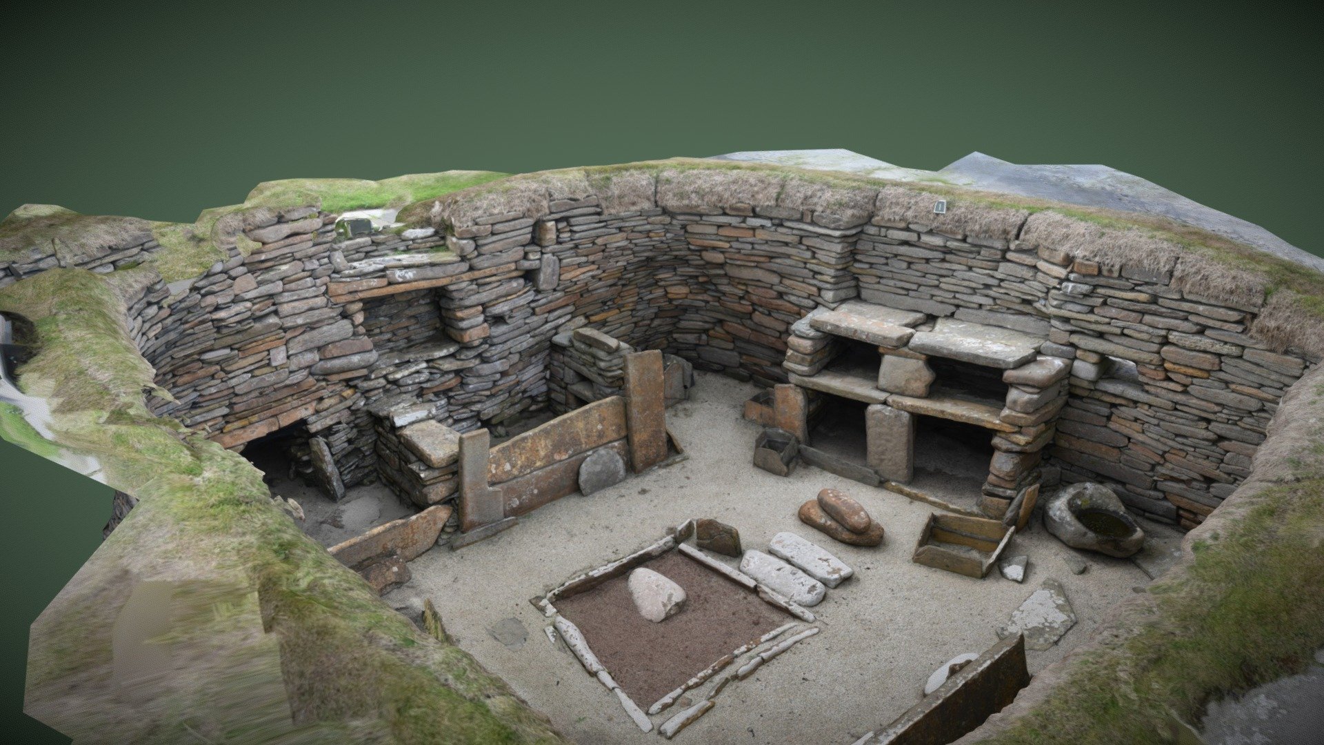 Skara Brae - house 1 - 3D model by Vision Fountain (@visionfountain ...