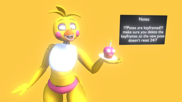 Toy Chica - V3 3D Model