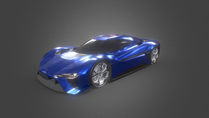 NIO EP9 Hypercar 3D Model