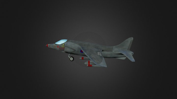 Harrier Jet 3D Model