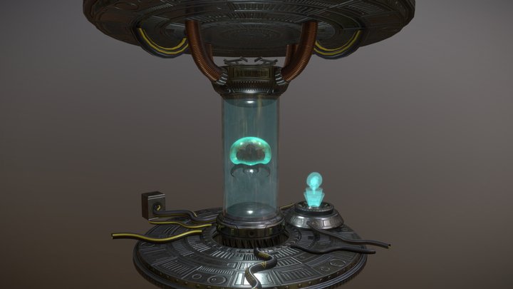 Metroid Larva 3D Model