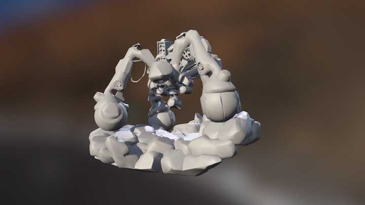 Test Bossbot 3D Model