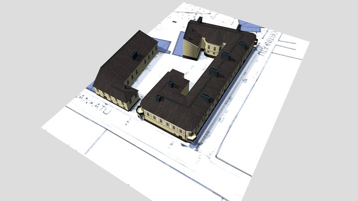 LowPoly (old) Building 3D Model