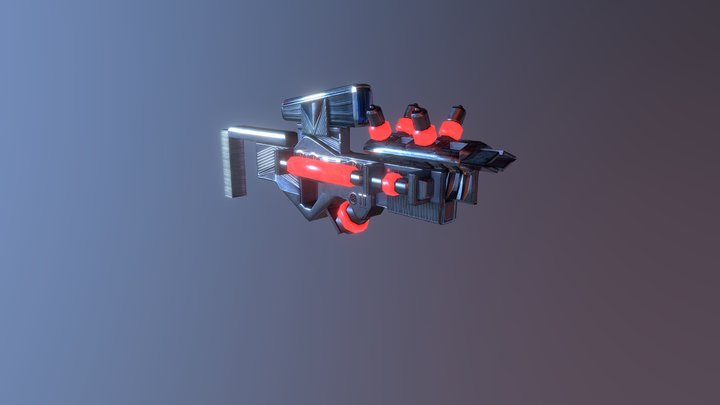 Sci-FI Weapon 3D Model
