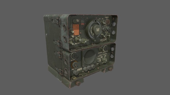 Radio receiving set AN/GRR-5 3D Model