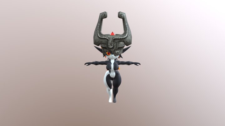 Curvy Midna 3D Model