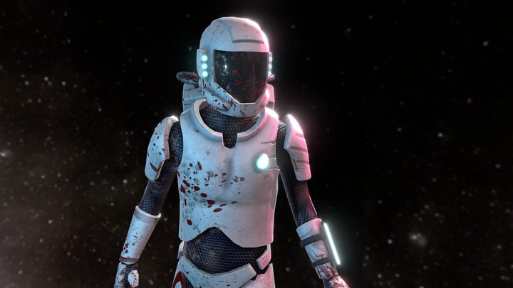 horror game Astronaut 3D Model