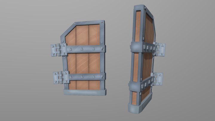 Stylized Wooden Gate – Modelo 3D gratuito STL