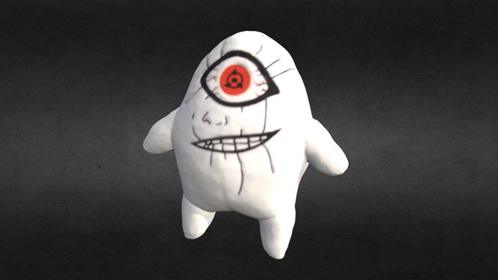 3D Scanned Sharingan Spying Creature 3D Model