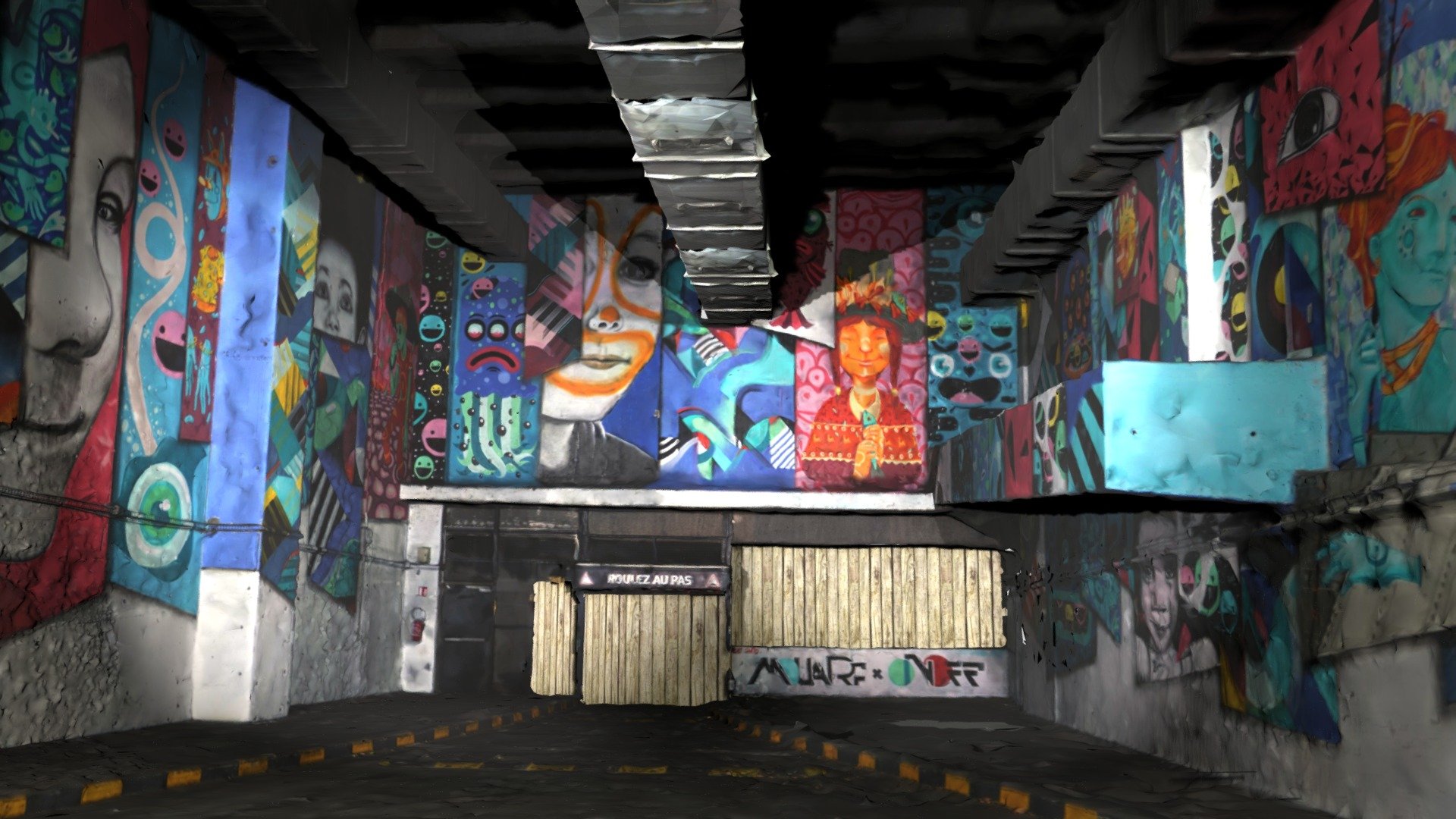 La fresque Michelet par The Mouarf / ON OFF CREW