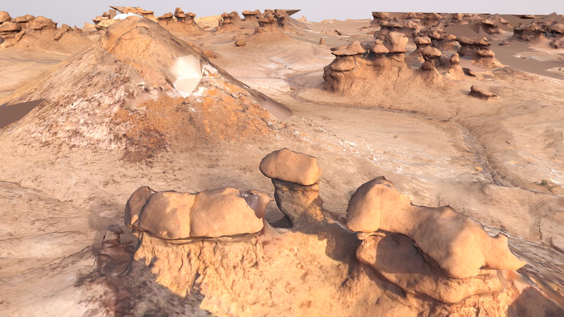 3D model Goblins - This is a 3D model of the Goblins. The 3D model is about a group of animals lying in a desert.