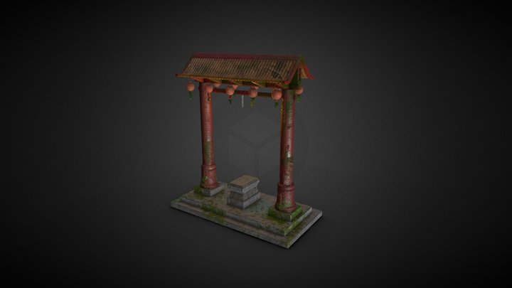 Chinese Gate 3D Model