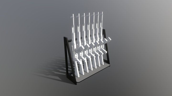 Weapon stand – Modello 3D gratuito STL