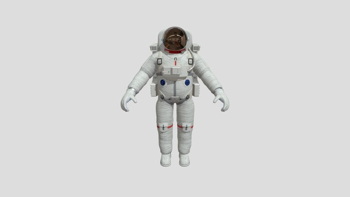 astronauta 3d 3D Model