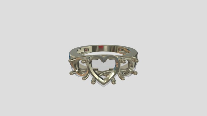 AFRG001 goldring wedding engagement luxury – Free 3D Model STL