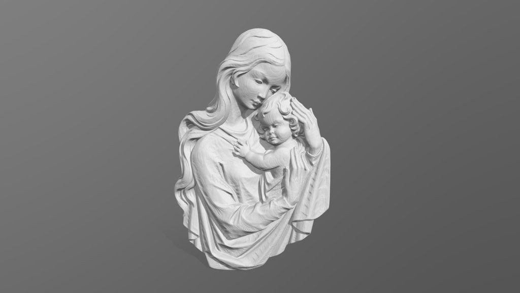 Wax Portrait Virgin Mary - Einscan Rigil