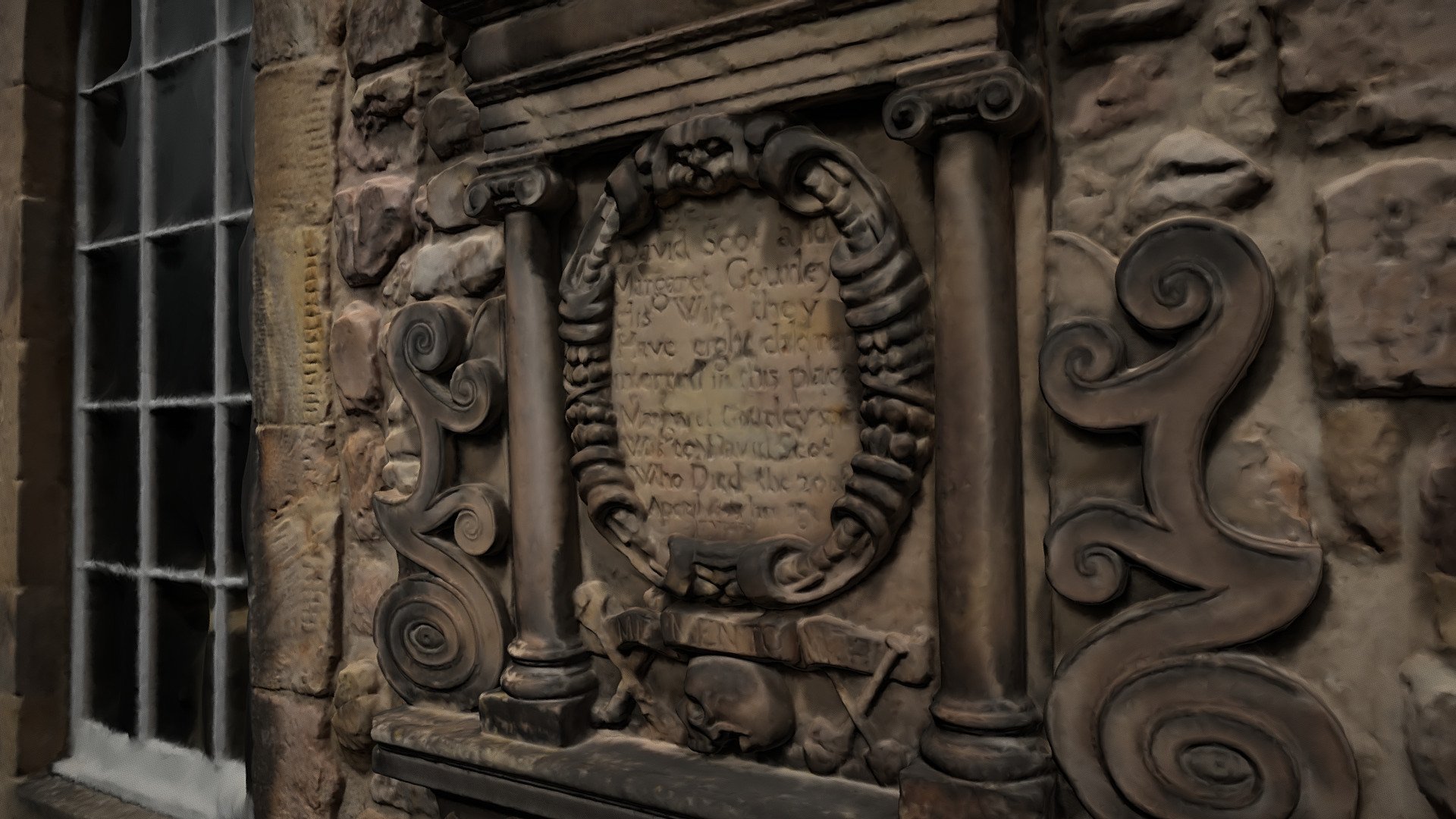 Duddingston Kirk memorial 1697