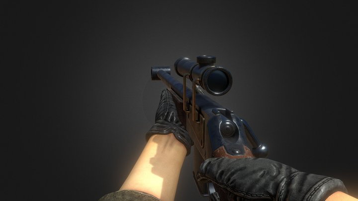 sniper animated – Free 3D Model STL