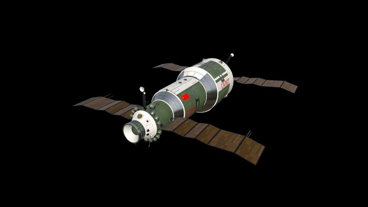 Salyut-1 / Салют-1 – Modello 3D gratuito STL