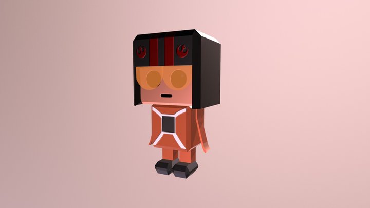 Rebel Pilot - Paper Craft 3D Model