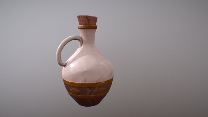 Stylized vase 3D Model