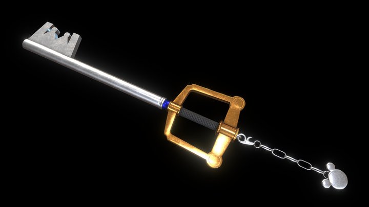 Sora's Keyblade - Kingdom Hearts 3D Model