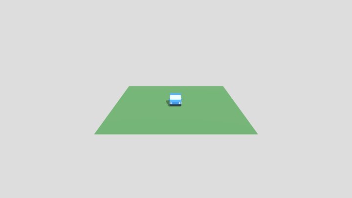 low poly car 3D Model