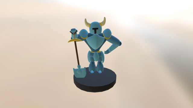 Shovel Knight Amiibo 3D Model