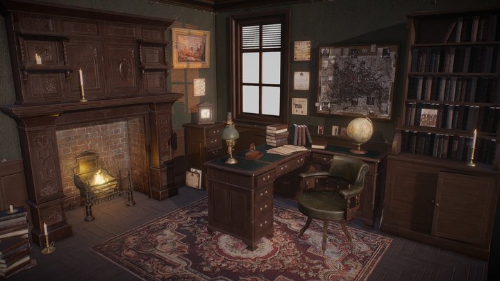 Victorian Room 3D Model