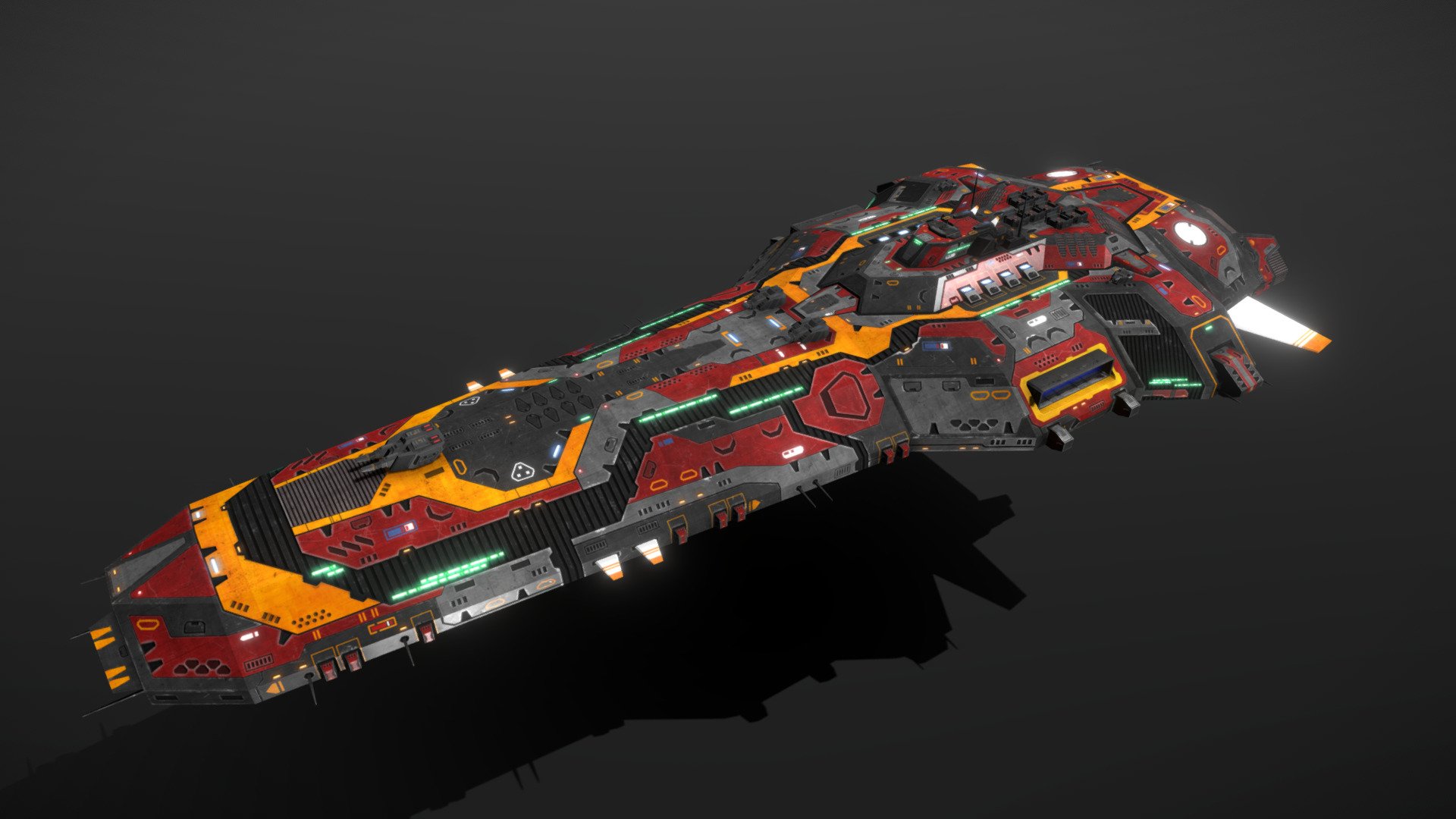 Scifi Cruiser Guardian - Buy Royalty Free 3D Model By MSGDI [d6b8511 ...