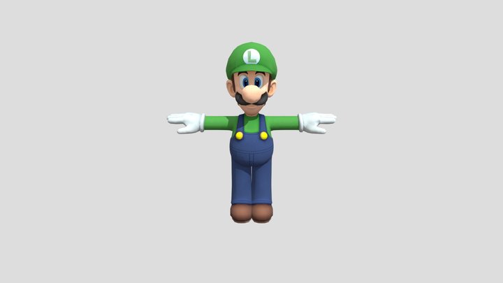 SMG4 Luigi 3D Model